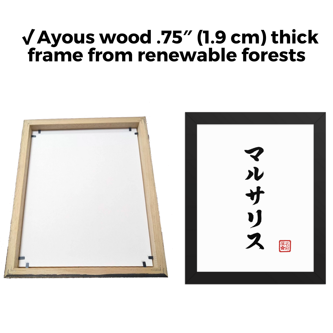 Your Name In Calligraphy / Japanese Wall Art