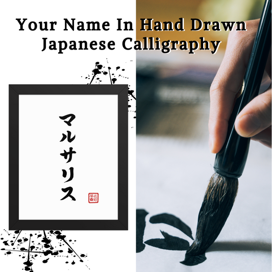 Your Name In Calligraphy / Japanese Wall Art