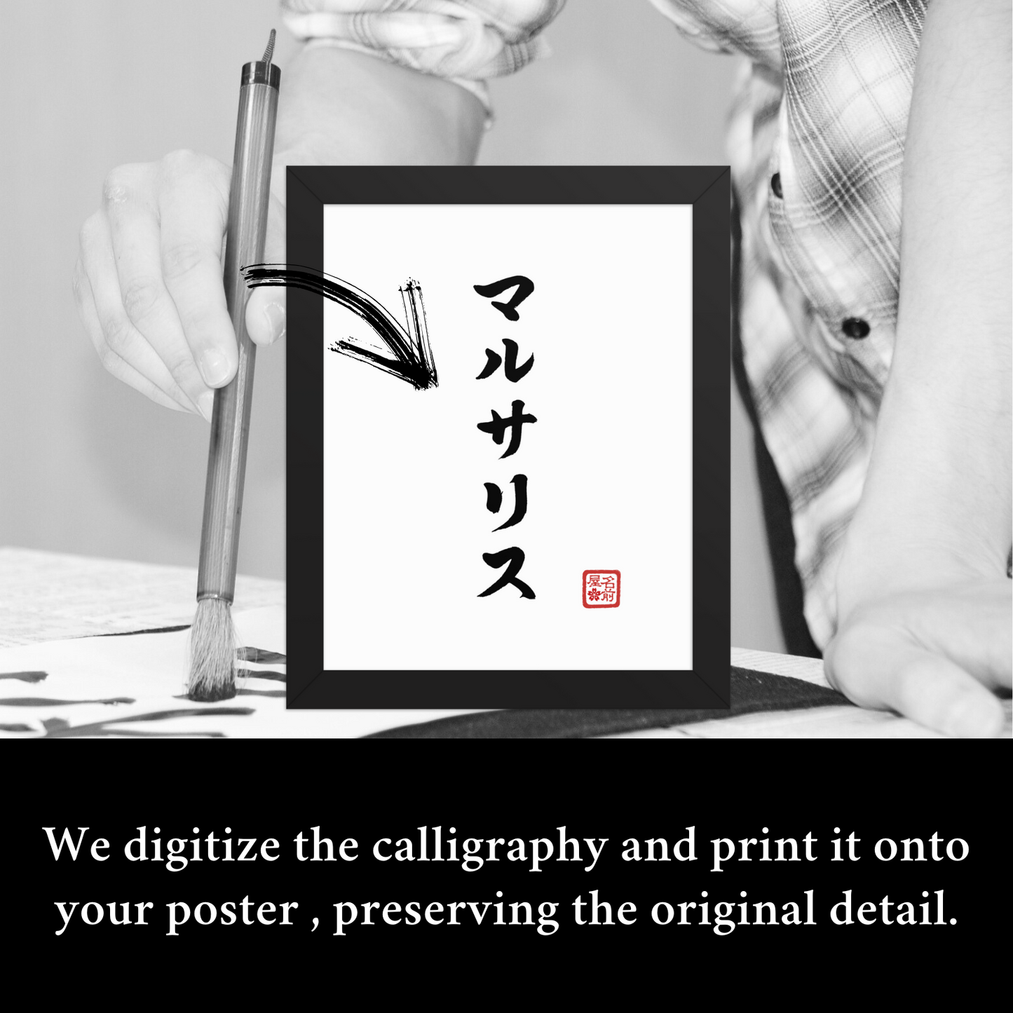 Your Name In Calligraphy / Japanese Wall Art